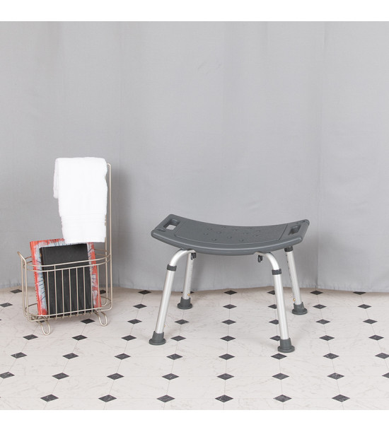 Flash Furniture DC-HY3410L-GRY-GG HERCULES Series Tool-Free and Quick Assembly, 300 Lb. Capacity, Adjustable Gray Bath & Shower Chair with Non-slip Feet Flash Furniture DC-HY3410L-GRY-GG HERCULES Series Tool-Free and Quick Assembly, 300 Lb. Capacity, Adjustable Gray Bath & Shower Chair with Non-slip Feet